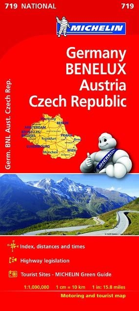 GERMANY BENELUX AUSTRIA CZECHIA MAPA NATIONAL 719 | 9782067219854 | AA.DD. | Llibreria Drac - Llibreria d'Olot | Comprar llibres en català i castellà online