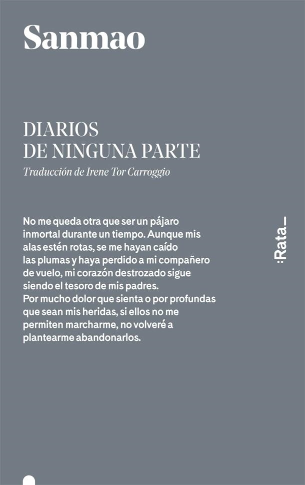 DIARIOS DE NINGUNA PARTE | 9788416738076 | SANMAO | Llibreria Drac - Llibreria d'Olot | Comprar llibres en català i castellà online