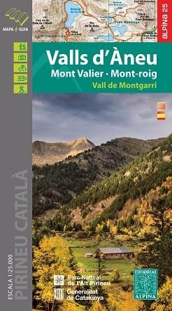 VALLS D'ÀNEU MONT VALIER MONT-ROIG MAPA ALPINA 1:25.000 | 9788480907743 | AA.DD. | Llibreria Drac - Llibreria d'Olot | Comprar llibres en català i castellà online