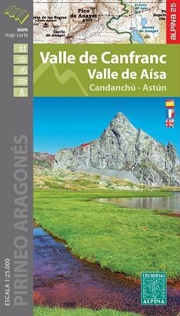 VALLE DE CANFRANC. VALLE DE AISA MAPA ALPINA 1:25000 (CANDANCHU - ASTÚN) | 9788480907880 | AA.DD. | Llibreria Drac - Llibreria d'Olot | Comprar llibres en català i castellà online