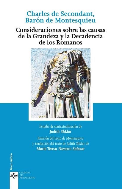 CONSIDERACIONES SOBRE LAS CAUSAS DE LA GRANDEZA Y DECADENCIA DE LOS ROMANOS | 9788430976799 | MONTESQUIEU | Llibreria Drac - Librería de Olot | Comprar libros en catalán y castellano online