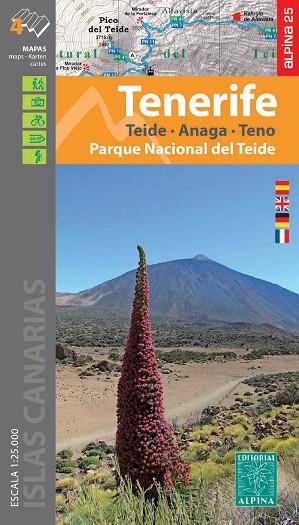 TENERIFE 1:25.000 [4 MAPES]. TEIDE, ANAGA, TENO Y PARQUE NACIONAL DEL TEIDE | 9788480908092 | AA.DD. | Llibreria Drac - Llibreria d'Olot | Comprar llibres en català i castellà online