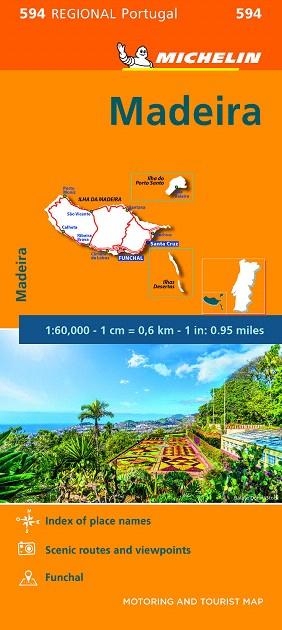 MAPA REGIONAL MADEIRA (REGIONAL 594) | 9782067242876 | MICHELIN | Llibreria Drac - Llibreria d'Olot | Comprar llibres en català i castellà online