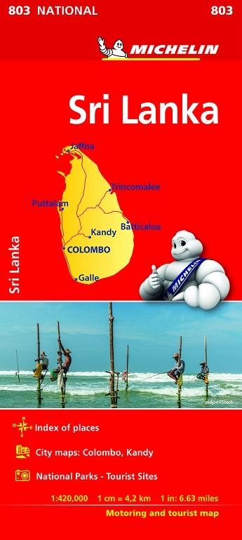 MAPA NATIONAL SRI LANKA (NATIONAL 803) | 9782067238640 | MICHELIN | Llibreria Drac - Llibreria d'Olot | Comprar llibres en català i castellà online