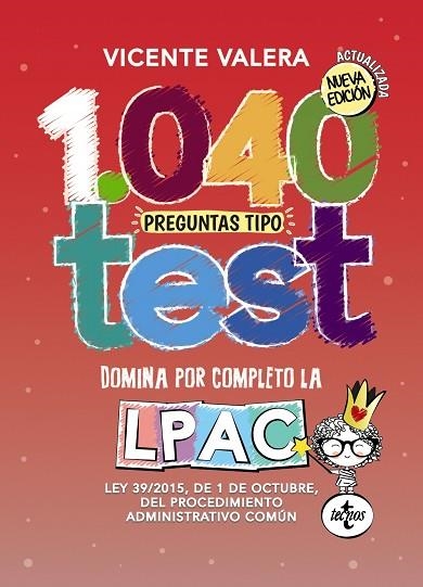 1040 PREGUNTAS TIPO TEST LPAC | 9788430970759 | VALERA, VICENTE | Llibreria Drac - Llibreria d'Olot | Comprar llibres en català i castellà online