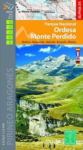 ORDESA MONTE PERDIDO 1:25.000 [2 MAPAS] MAPA ALPINA | 9788480908146 | AA.DD. | Llibreria Drac - Llibreria d'Olot | Comprar llibres en català i castellà online