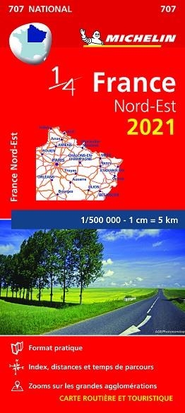 MAPA FRANCE NORTHEASTERN 2021 (NATIONAL 707) | 9782067249042 | MICHELIN | Llibreria Drac - Llibreria d'Olot | Comprar llibres en català i castellà online