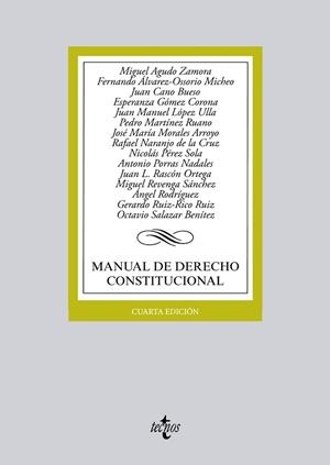 MANUAL DE DERECHO CONSTITUCIONAL | 9788430959327 | AGUDO, MIGUEL; ÁLVAREZ-OSSORIO, FERNANDO; CANO, JUAN; GÓMEZ, ESPERANZA; LÓPEZ | Llibreria Drac - Llibreria d'Olot | Comprar llibres en català i castellà online