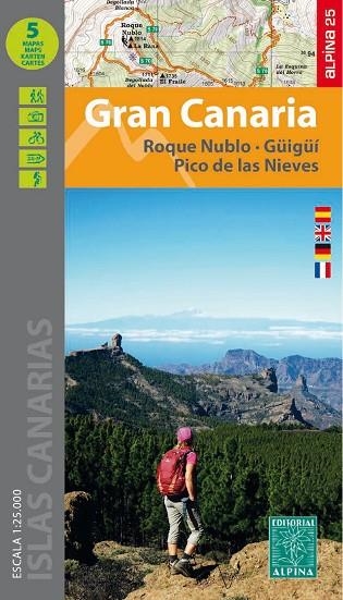 GRAN CANARIA (CARPETA 5 MAPAS ALPINA 1:25000) | 9788480908542 | AA.DD. | Llibreria Drac - Llibreria d'Olot | Comprar llibres en català i castellà online