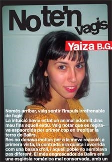 NO TE'N VAGIS | 9788424646196 | B.G., YAIZA | Llibreria Drac - Llibreria d'Olot | Comprar llibres en català i castellà online