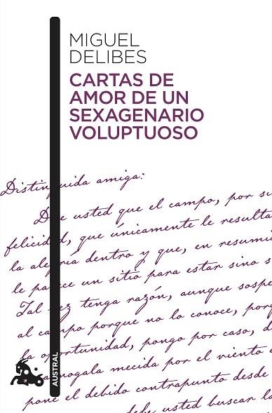 CARTAS DE AMOR DE UN SEXAGENARIO VOLUPTUOSO | 9788423357857 | DELIBES, MIGUEL | Llibreria Drac - Librería de Olot | Comprar libros en catalán y castellano online