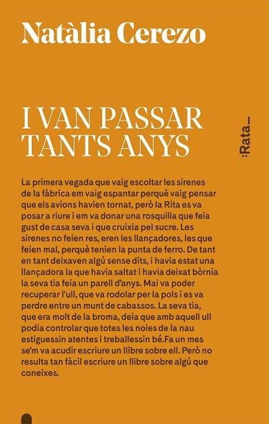 I VAN PASSAR TANTS ANYS | 9788416738045 | CEREZO, NATÀLIA | Llibreria Drac - Llibreria d'Olot | Comprar llibres en català i castellà online