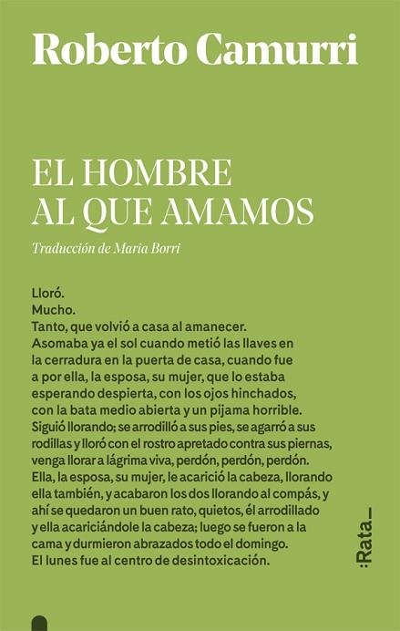 HOMBRE AL QUE AMAMOS, EL | 9788416738540 | CAMURRI, ROBERTO | Llibreria Drac - Llibreria d'Olot | Comprar llibres en català i castellà online