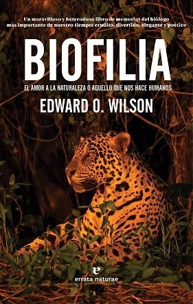 BIOFILIA | 9788417800574 | WILSON, EDWARD O. | Llibreria Drac - Llibreria d'Olot | Comprar llibres en català i castellà online