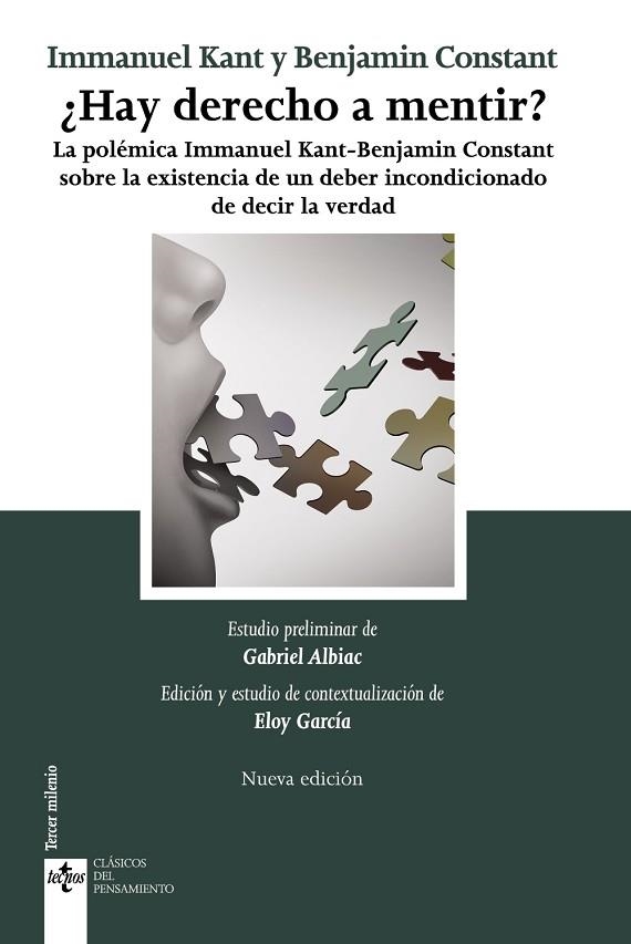 HAY DERECHO A MENTIR? | 9788430982073 | KANT, IMMANUEL; CONSTANT, BENJAMIN | Llibreria Drac - Librería de Olot | Comprar libros en catalán y castellano online