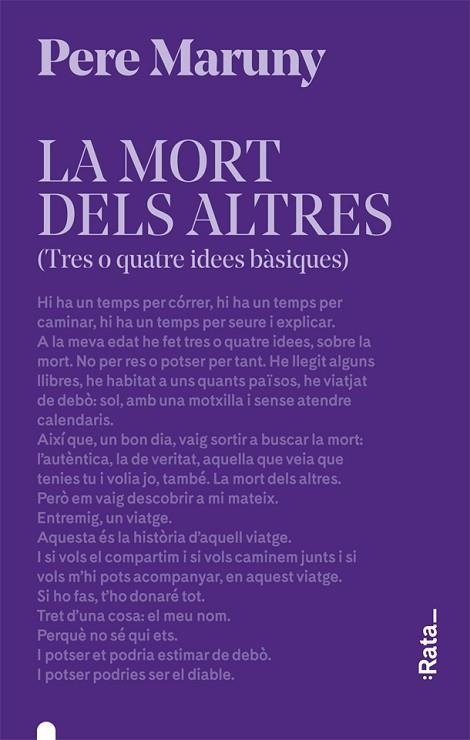 MORT DELS ALTRES, LA  | 9788416738618 | MARUNY, PERE | Llibreria Drac - Llibreria d'Olot | Comprar llibres en català i castellà online