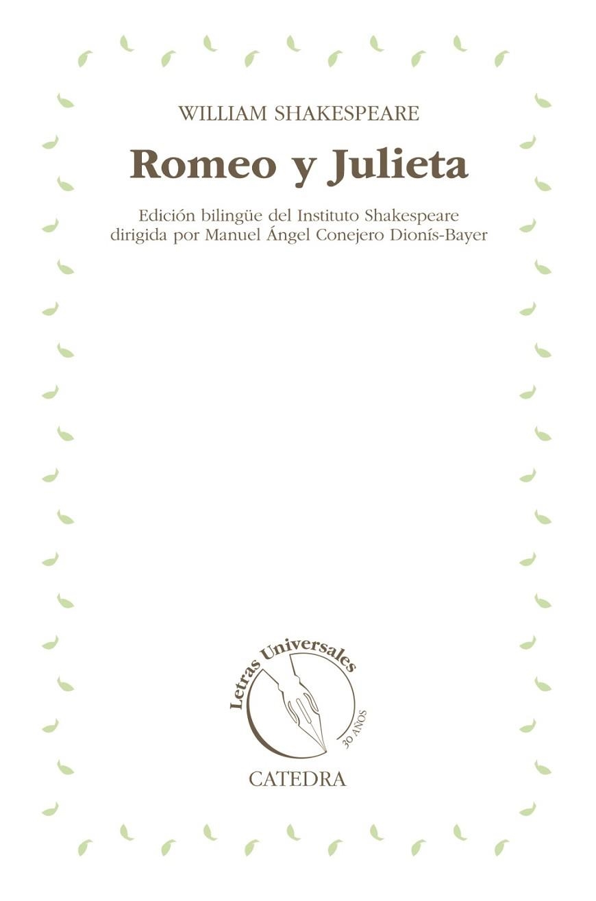 ROMEO Y JULIETA | 9788437631745 | SHAKESPEARE, WILLIAM | Llibreria Drac - Llibreria d'Olot | Comprar llibres en català i castellà online