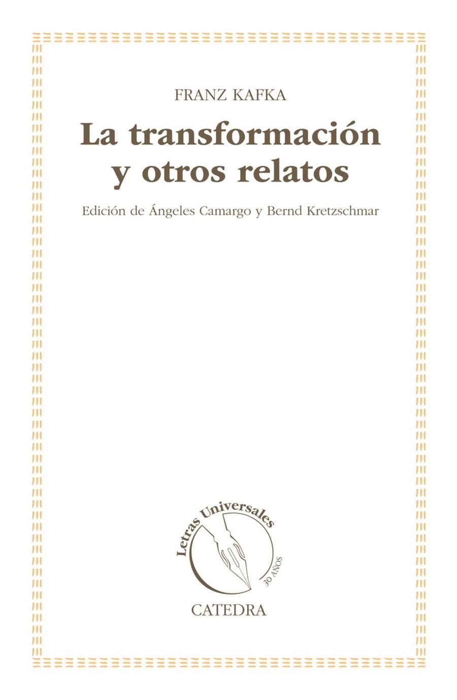 TRANSFORMACIÓN Y OTROS RELATOS, LA | 9788437631752 | KAFKA, FRANZ | Llibreria Drac - Librería de Olot | Comprar libros en catalán y castellano online