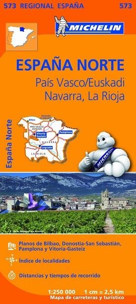 MAPA REGIONAL PAÍS VASCO/EUSKADI, NAVARRA, LA RIOJA Nº 573 | 9782067184206 | Llibreria Drac - Llibreria d'Olot | Comprar llibres en català i castellà online