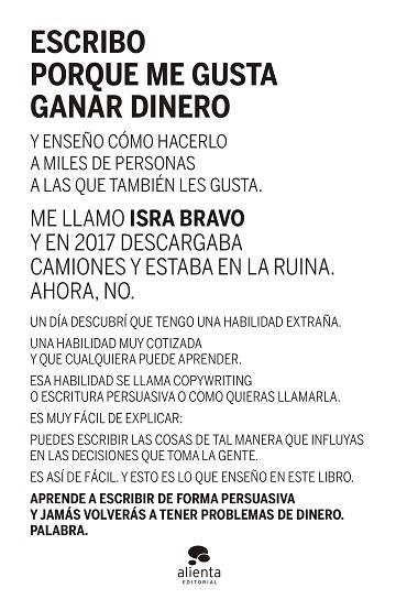 ESCRIBO PORQUE ME GUSTA GANAR DINERO | 9788413441290 | BRAVO, ISRAEL | Llibreria Drac - Llibreria d'Olot | Comprar llibres en català i castellà online