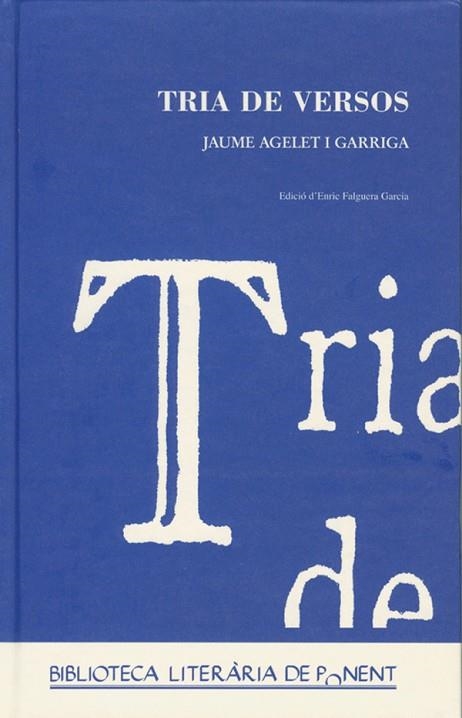 TRIA DE VERSOS. | 9788484092544 | FALGUERA GARCIA, ENRIC | Llibreria Drac - Llibreria d'Olot | Comprar llibres en català i castellà online