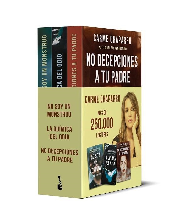 NO SOY UN MONSTRUO | LA QUIMICA DEL ODIO | NO DECEPCIONES A TU PADRE (PACK) | 9788432241307 | CHAPARRO, CARME | Llibreria Drac - Librería de Olot | Comprar libros en catalán y castellano online