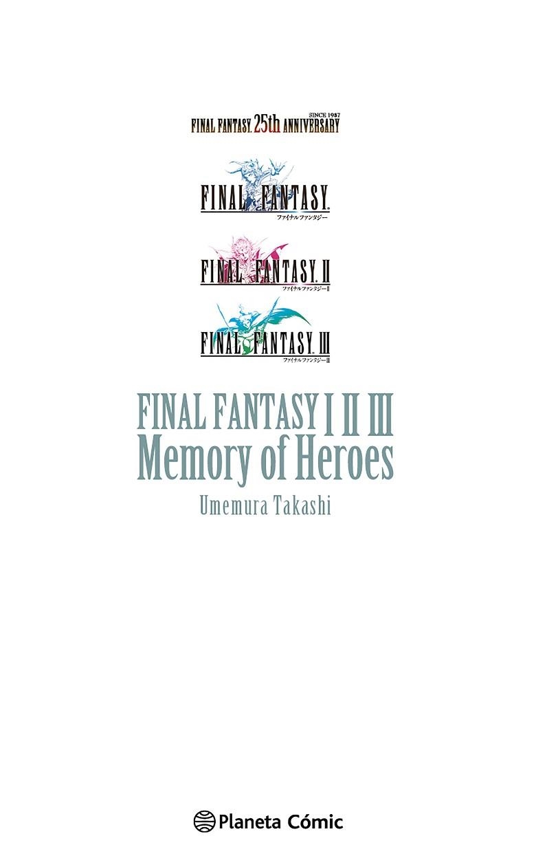 FINAL FANTASY I, II, III MEMORY OF HEROES (NOVELA) | 9788411129695 | UMEMURA, TAKASHI | Llibreria Drac - Llibreria d'Olot | Comprar llibres en català i castellà online