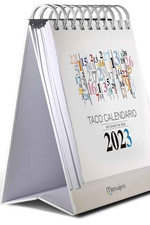 TACO CALENDARIO SAGRADO CORAZON -2023 CON PEANA NUMEROS | 9788427146228 | AA.DD. | Llibreria Drac - Llibreria d'Olot | Comprar llibres en català i castellà online