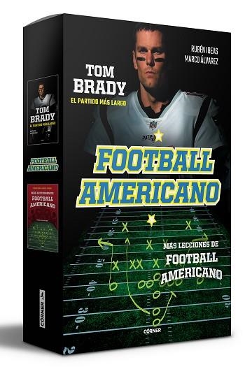 ESTUCHE FOOT BALL AMERICANO (MÁS LECCIONES/TOM BRADY) | 9788412511079 | ÁLVAREZ, MARCO; IBEAS, RUBÉN | Llibreria Drac - Llibreria d'Olot | Comprar llibres en català i castellà online