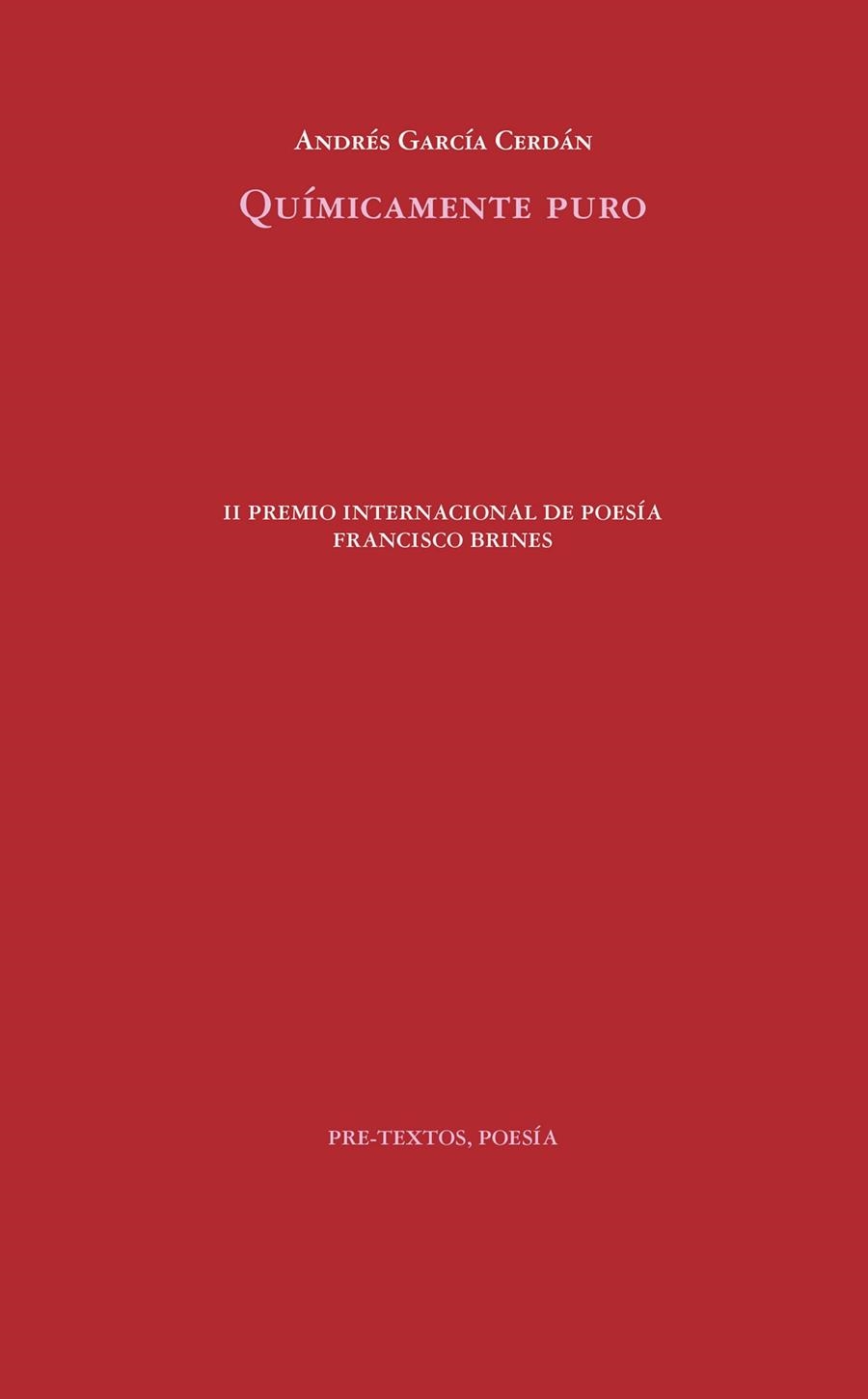 QUÍMICAMENTE PURO | 9788418935770 | GARCÍA CERDÁN, ANDRÉS | Llibreria Drac - Llibreria d'Olot | Comprar llibres en català i castellà online