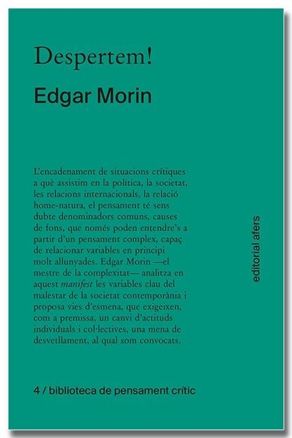 DESPERTEM! | 9788418618406 | MORIN, EDGAR | Llibreria Drac - Llibreria d'Olot | Comprar llibres en català i castellà online