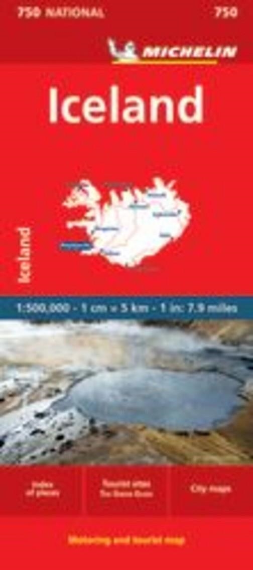 MAPA NATIONAL ISLANDIA (NATIONAL 750) | 9782067211902 | MICHELIN | Llibreria Drac - Llibreria d'Olot | Comprar llibres en català i castellà online