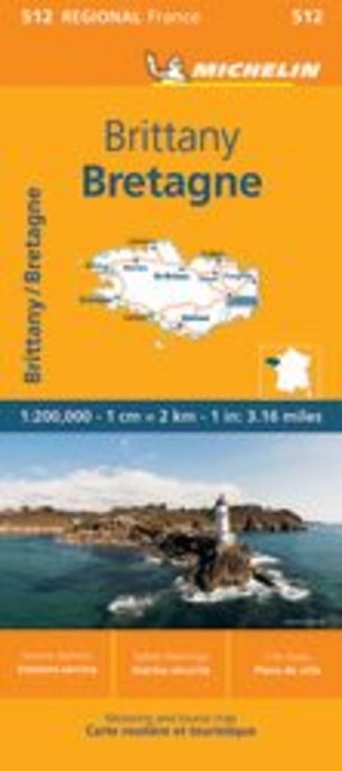 MAPA REGIONAL BRETAGNE (REGIONAL 512) | 9782067258648 | MICHELIN | Llibreria Drac - Librería de Olot | Comprar libros en catalán y castellano online