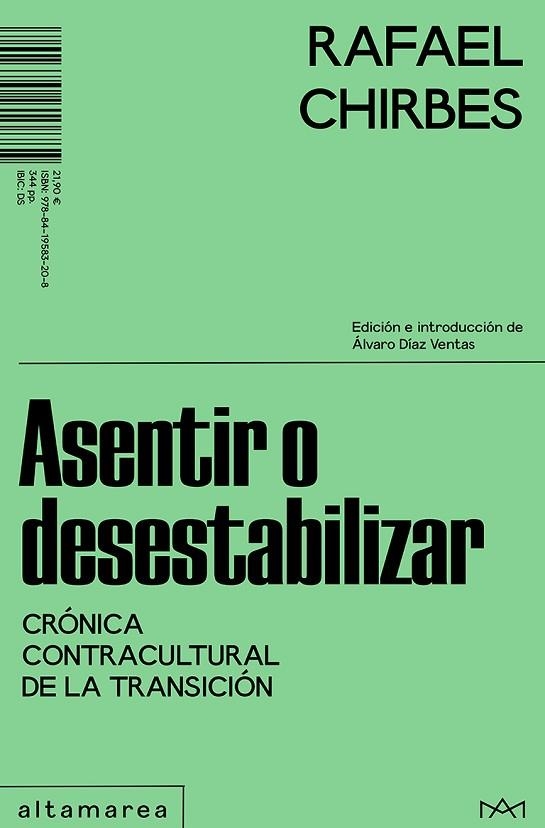 ASENTIR O DESESTABILIZAR | 9788419583208 | CHIRBES, RAFAEL | Llibreria Drac - Llibreria d'Olot | Comprar llibres en català i castellà online