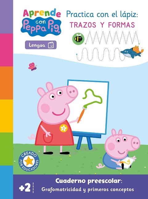 APRENDE GRAFOMOTRICIDAD CON PEPPA PIG. PRACTICA CON EL LÁPIZ TRAZOS Y FORMAS (+2 AÑOS) (PEPPA PIG. PRIMEROS APRENDIZAJES | 9788448865146 | EONE HASBRO | Llibreria Drac - Llibreria d'Olot | Comprar llibres en català i castellà online