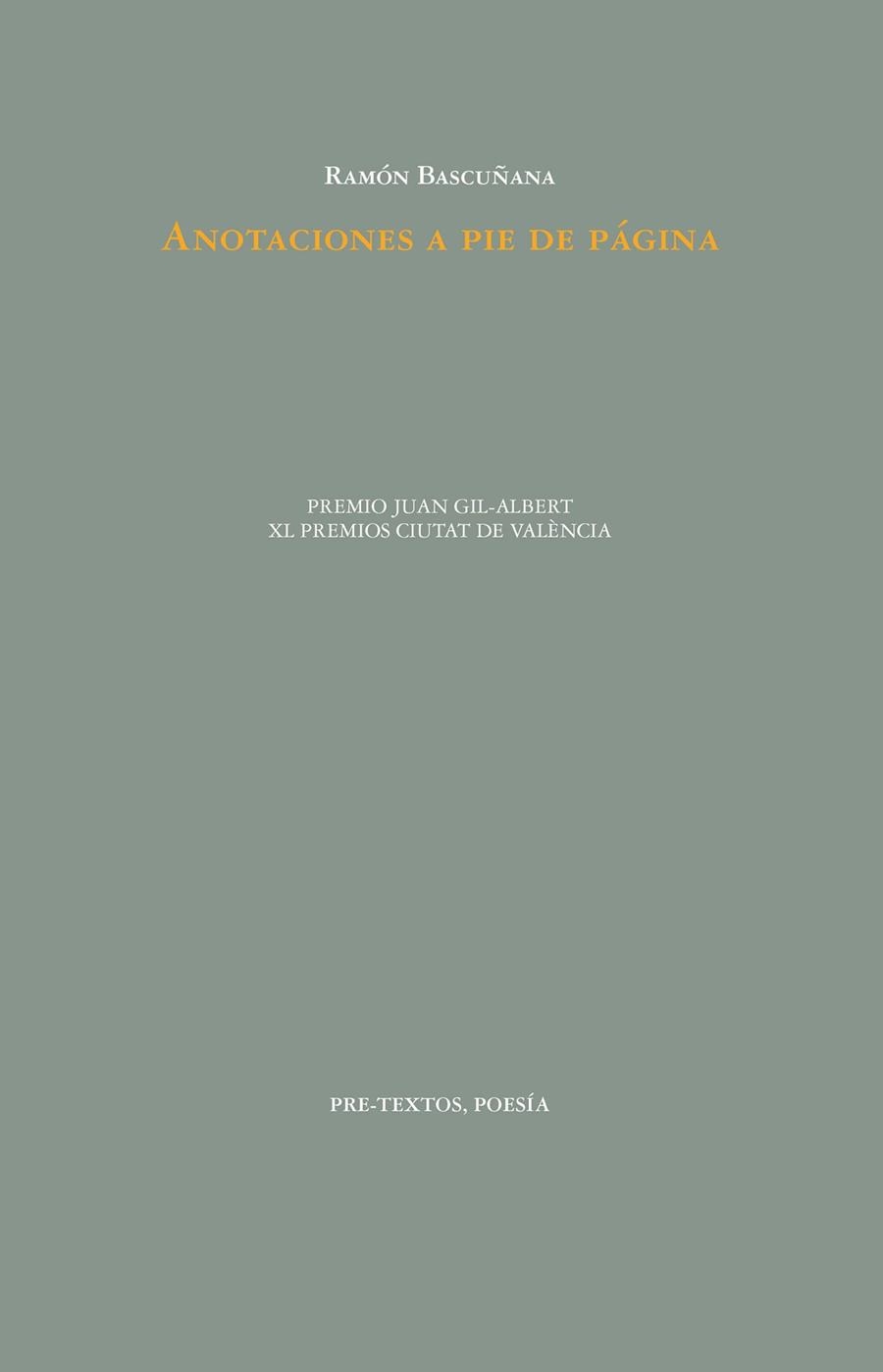 ANOTACIONES A PIE DE PÁGINA | 9788419633248 | BASCUÑANA, RAMÓN | Llibreria Drac - Llibreria d'Olot | Comprar llibres en català i castellà online