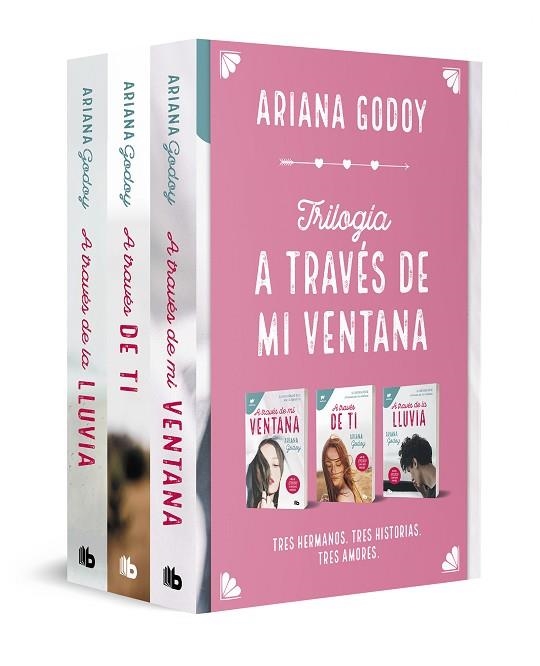 PACK TRILOGÍA HERMANOS HIDALGO (CONTIENE: A TRAVÉS DE MI VENTANA | A TRAVÉS DE TI | A TRAVÉS DE LA LLUVIA) | 9788413147987 | GODOY, ARIANA | Llibreria Drac - Llibreria d'Olot | Comprar llibres en català i castellà online