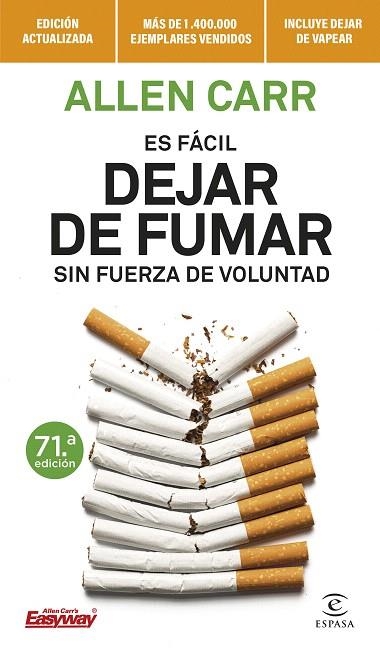 ES FÁCIL DEJAR DE FUMAR SIN FUERZA DE VOLUNTAD | 9788467070590 | CARR, ALLEN | Llibreria Drac - Llibreria d'Olot | Comprar llibres en català i castellà online