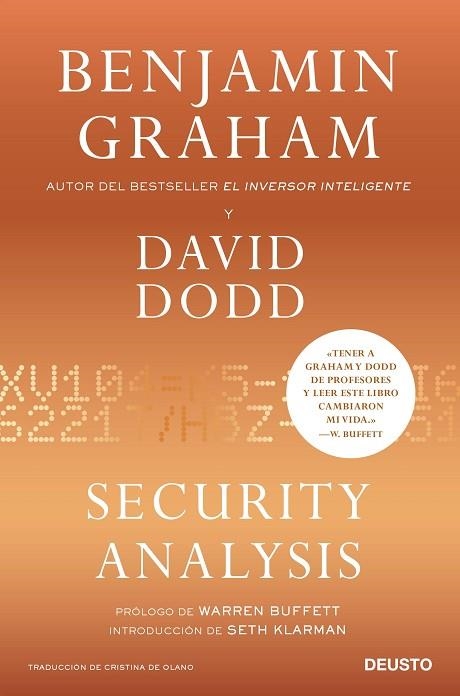 SECURITY ANALYSIS | 9788423436422 | GRAHAM, BENJAMIN | Llibreria Drac - Llibreria d'Olot | Comprar llibres en català i castellà online