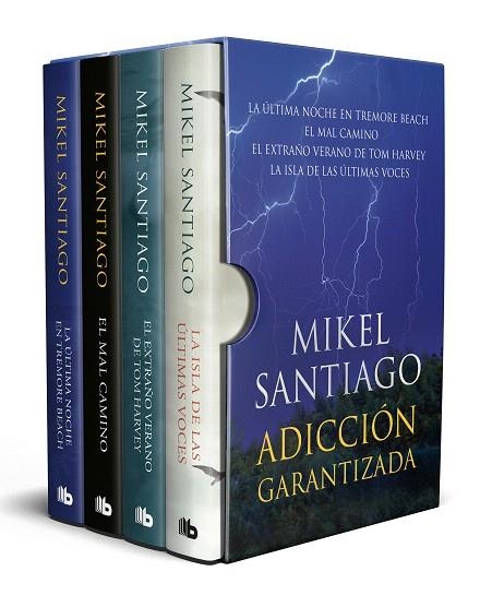 ESTUCHE MIKEL SANTIAGO (ULTIMA NOCHE EN TREMORE BEACH, LA | MAL CAMINO, EL | EXTRAÑO VERANO DE TOM HARVEY, EL | ISLA DE LAS ULTIMAS VOCES, LA) | 9788413148120 | SANTIAGO, MIKEL | Llibreria Drac - Librería de Olot | Comprar libros en catalán y castellano online