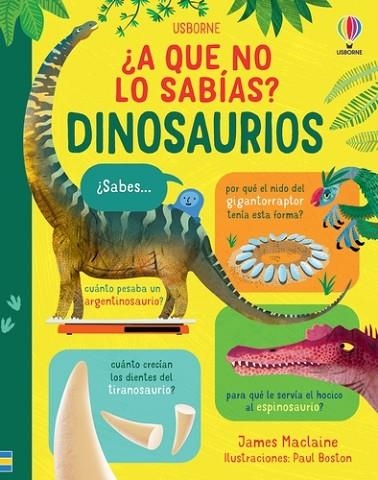 DINOSAURIOS | 9781805314233 | MACLAINE, JAMES | Llibreria Drac - Llibreria d'Olot | Comprar llibres en català i castellà online