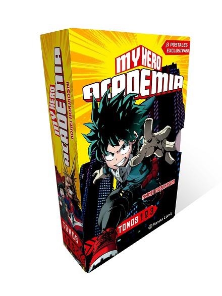 SHONEN STARTER SET MY HERO ACADEMIA Nº 1+2+3 | 9788411610308 | HORIKOSHI, KOHEI | Llibreria Drac - Librería de Olot | Comprar libros en catalán y castellano online