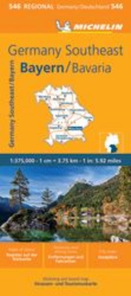 MAPA REGIONAL GERMANY SOUTHEAST (REGIONAL 546) | 9782067259010 | MICHELIN EDITIONS | Llibreria Drac - Librería de Olot | Comprar libros en catalán y castellano online