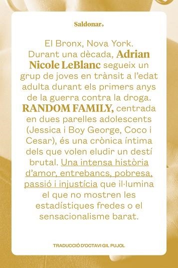 RANDOM FAMILY | 9788419571250 | LEBLANC, ADRIAN NICOLE | Llibreria Drac - Llibreria d'Olot | Comprar llibres en català i castellà online