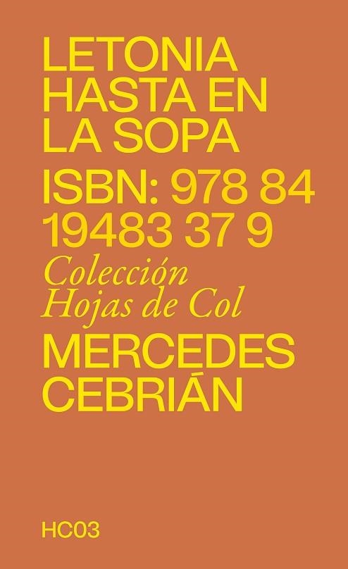 LETONIA HASTA EN LA SOPA | 9788419483379 | CEBRIÁN, MERCEDES | Llibreria Drac - Llibreria d'Olot | Comprar llibres en català i castellà online