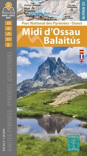 MIDI D'OSSAU - BALAITÚS. MAPA ALPINA 1:30000 | 9788470110948 | AA.DD. | Llibreria Drac - Llibreria d'Olot | Comprar llibres en català i castellà online