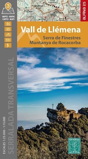 VALL DE LLÉMENA. MAPA ALPINA SERRA DE FINESTRES | MUNTANYA ROCACORBA (CARPETA 3 MAPES) | 9788470111198 | AA.DD. | Llibreria Drac - Librería de Olot | Comprar libros en catalán y castellano online