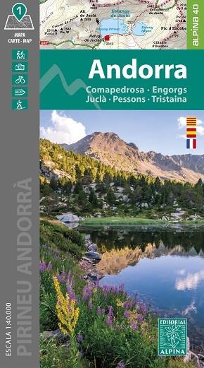 ANDORRA. COMAPEDROSA | ENGORGS | JUCLA | PESSONS | TRISTAINA MAPA ALPINA 1:40000 | 9788470111235 | AA.DD. | Llibreria Drac - Llibreria d'Olot | Comprar llibres en català i castellà online