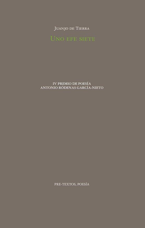 UNO EFE SIETE | 9788410309111 | DE TIERRA, JUANJO | Llibreria Drac - Llibreria d'Olot | Comprar llibres en català i castellà online