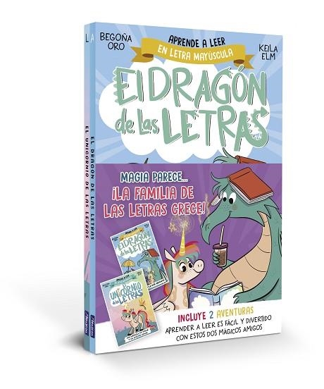 MAGIA PARECE... ¡LA FAMILIA DE LAS LETRAS CRECE! PACK CON DOS LIBROS DEL UNICORNIO Y EL DRAGÓN DE LAS LETRAS (EL DRAGÓN) | 9788448869588 | ORO, BEGOÑA | Llibreria Drac - Librería de Olot | Comprar libros en catalán y castellano online